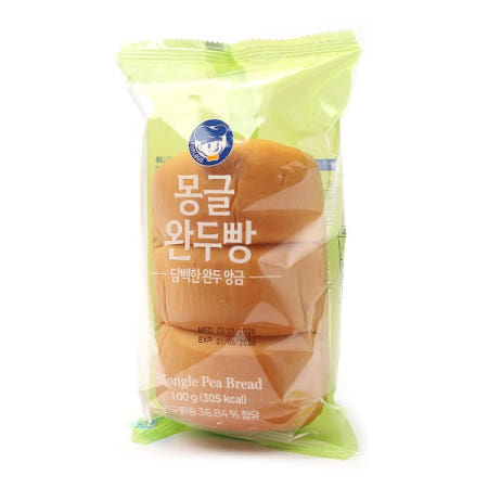천원빵) 몽글 완두빵 100g (1묶음 10개입)