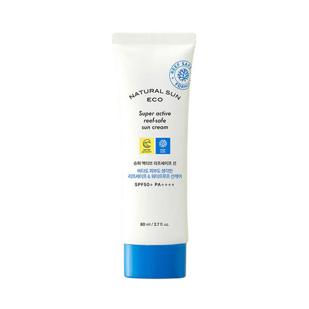 더페이스샵 내추럴선 에코 슈퍼 액티브 리프세이프선 80mL (SPF50+ PA++++) 이미지