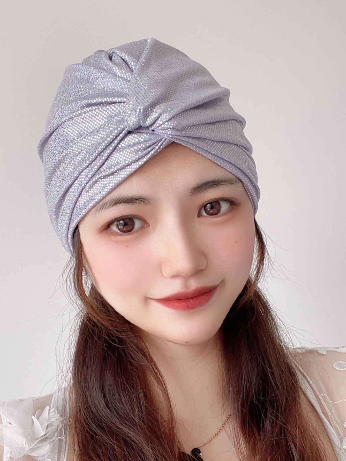 모자 두건 수영 귀보호 온천 용품 머메이드핑크 - 상세 이미지 4