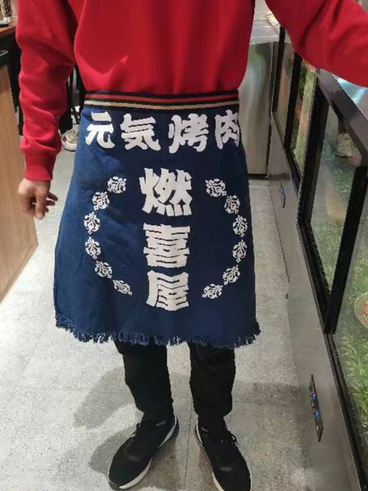 일본 이자카야스타일 작업복 조리복 선술집 초밥집 식당 일본식 앞치마 1 오리지널스트랩 - 상세 이미지 2