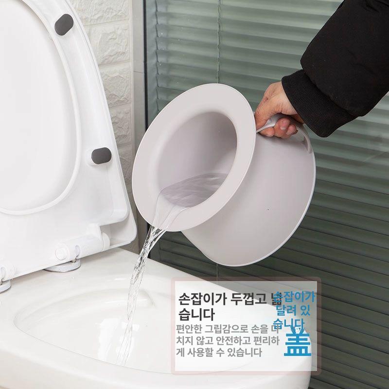 여성소변기 캠핑 이동식 간이 요강 화장실 휴대용 도톰 1단 두꺼운형 - 코발트블루 - 상세 이미지 2