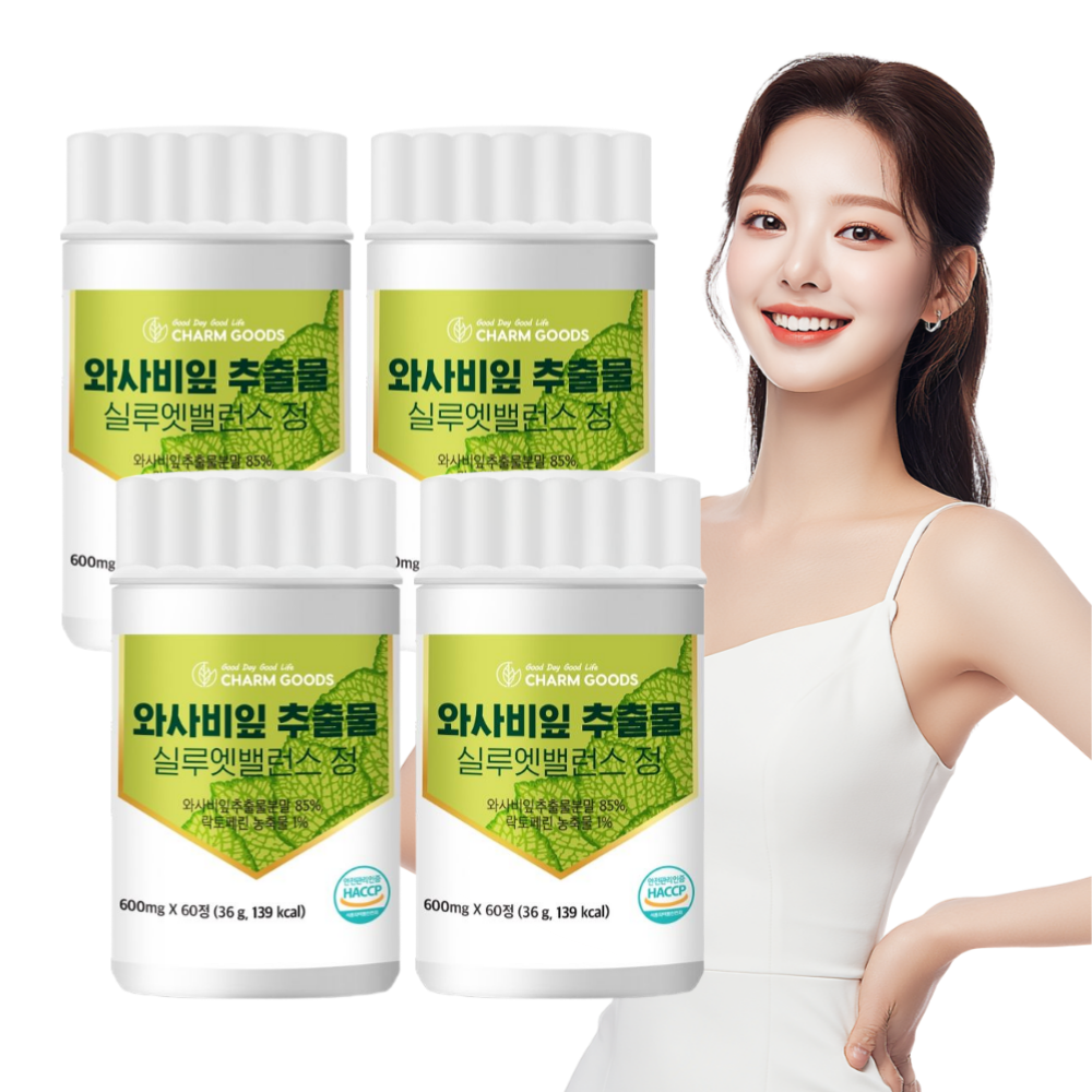 극내산 와사비잎 추출물 이소비텍신 60정, 4개 - 상품 이미지