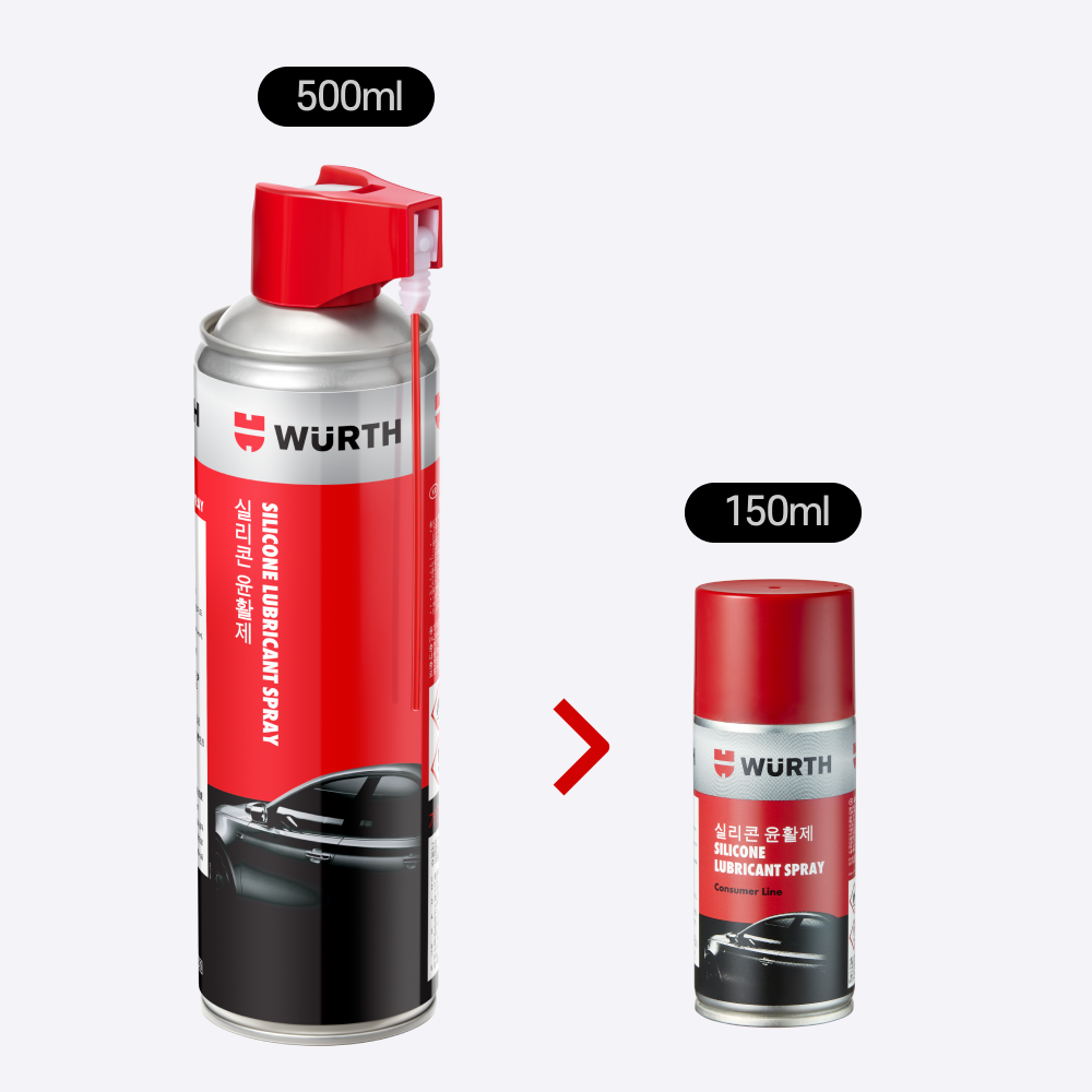 (자석거치대) 자동차 실리콘 스프레이 500ml 고무 플라스틱 윤활제 광택 보호제 1박스 - 상세 이미지 4