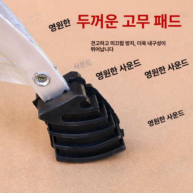 징걸이 농악기 받침대 풍물놀이 고급형 프레임 꽹과리 두껍고 강화된 롤랙 높이 조절 1.3m - 상세 이미지 4