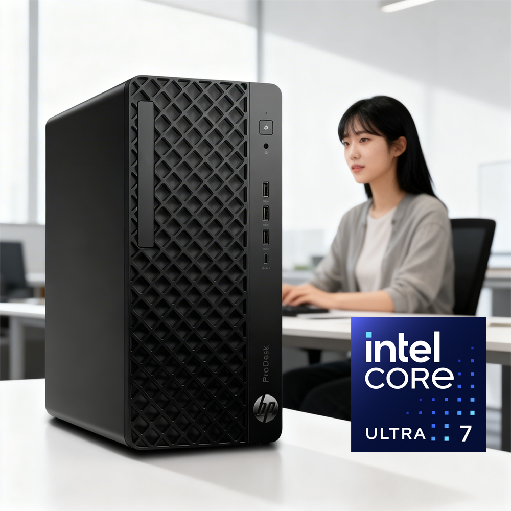 HP 데스크탑 PC Prodesk 4 Tower G1i 울트라7 265 윈11 프로 컴퓨터 - 상품 이미지
