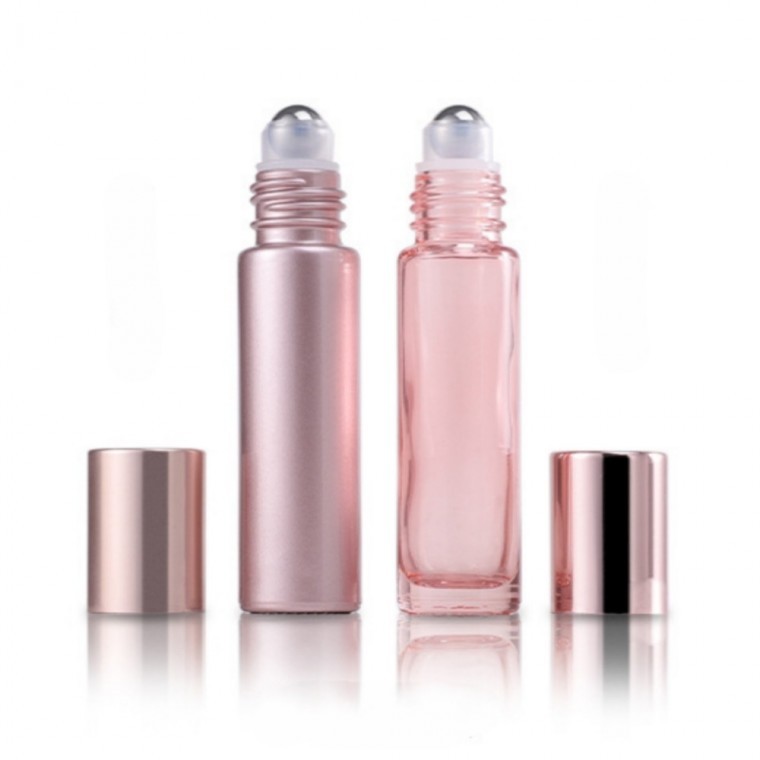 지니몰 로즈골드 롤온 공병 5ml 10ml 미니 롤러볼 향수 아로마 에센셜 오일 소분 용기 - 상품 이미지