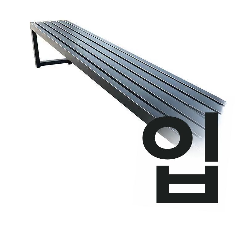 야외 철제벤치 정원 빈티지 체어 마당 엔틱 펜션 의자 1m 블랙 - 상세 이미지 5