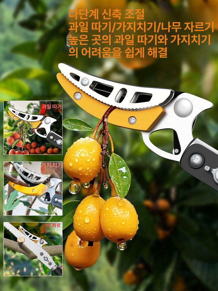 높은곳 전지가위 고지 원예 장대톱 가지치기 경량 가정용 전동 따기 - 상세 이미지 2