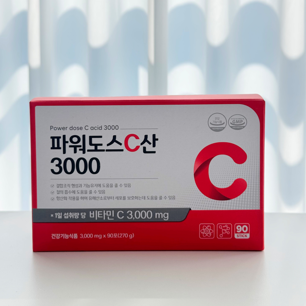 파워도스 C산 3000 비타민C 고함량 분말스틱 90포 3개월분 이미지 3