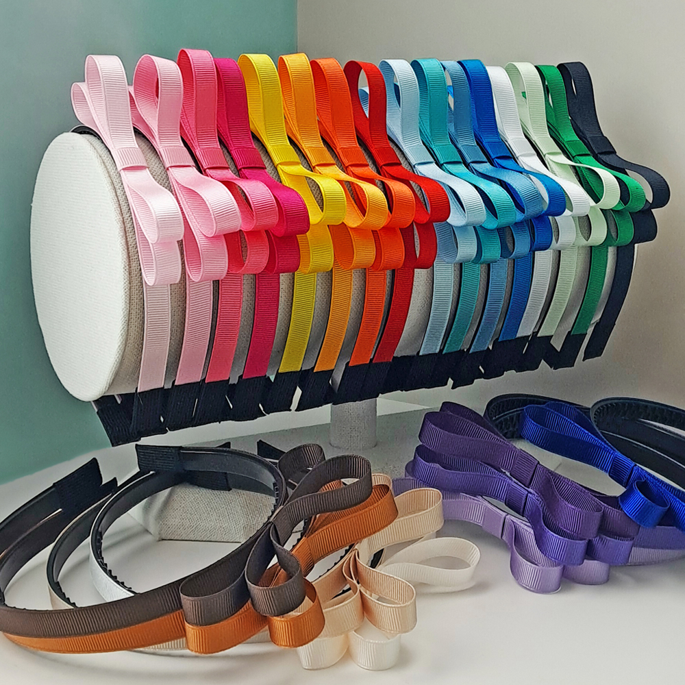 리본 머리띠 세트 골직 골지 24color - 상품 이미지