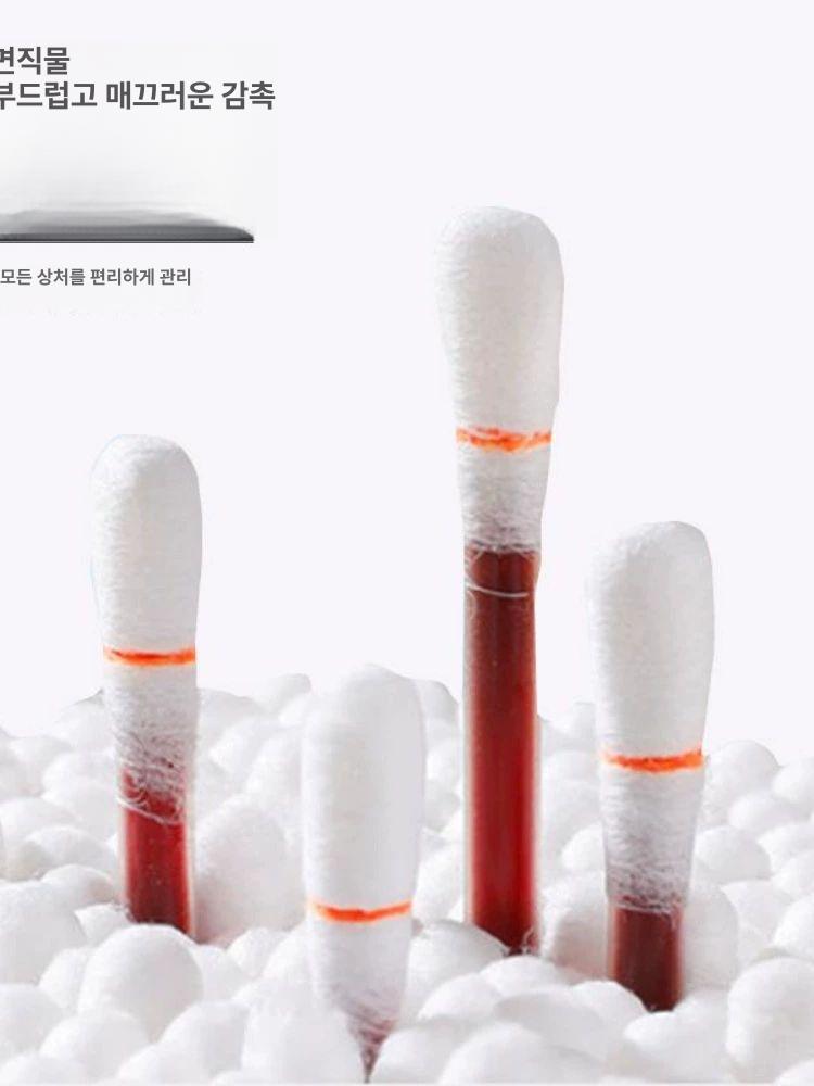 포비돈 일회용스틱 요오드 면봉 상처 치료 여행용 50개 100개 + 알코올면직물 50개 - 상세 이미지 3