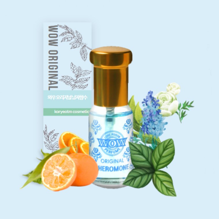 지니몰 wow 페로몬 남성 퍼퓸 이성 호감 유혹 여자들이 좋아하는 휴대용 향수 와우 25ml - 상품 이미지