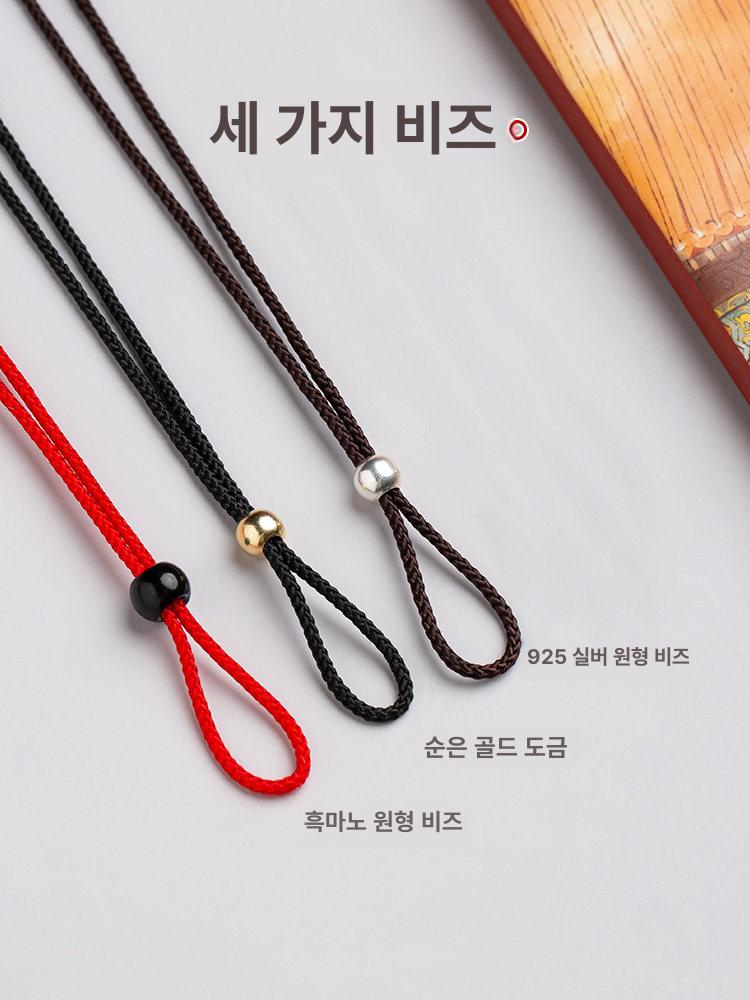 목걸이끈 분실방지 버클 커플 액세서리 방지 목걸이형 길이조절 가죽 - 상세 이미지 3