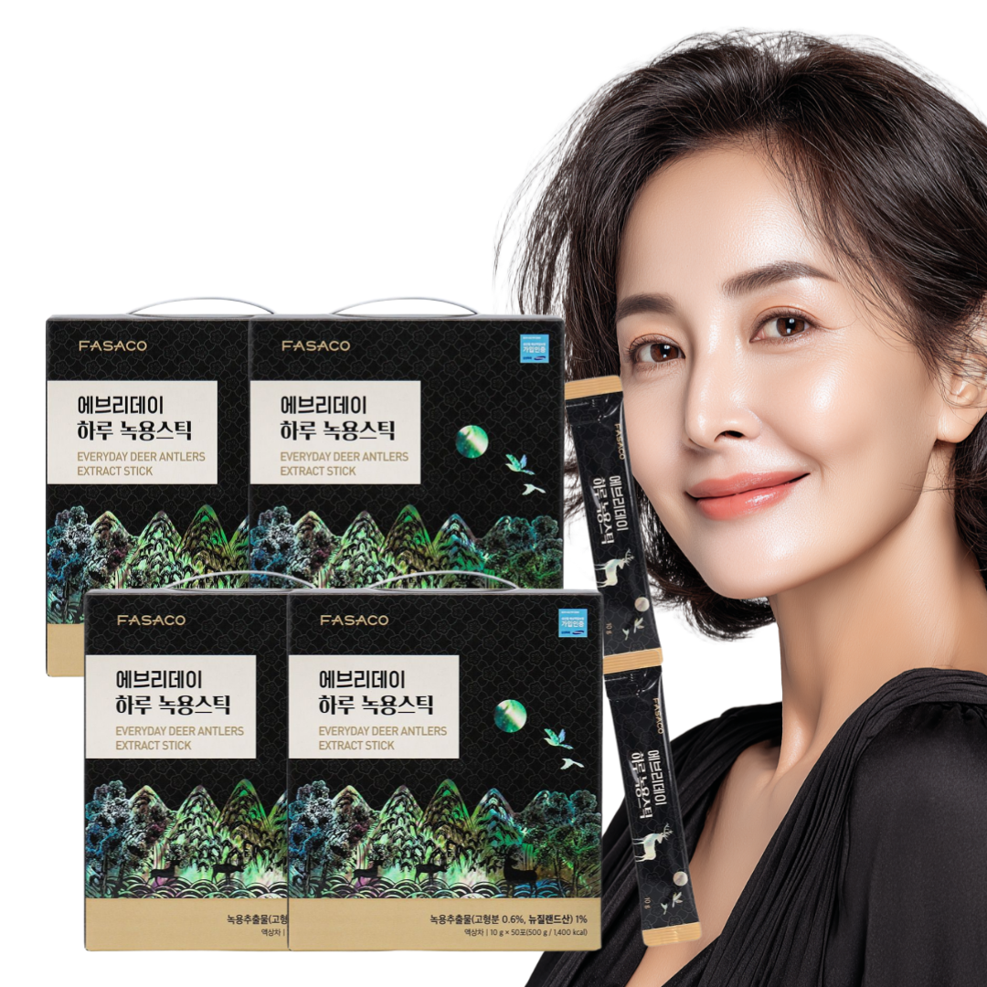 녹용 홍삼 진액 즙 스틱 진생베리 강글리오사이드 50포 4박스 - 상품 이미지