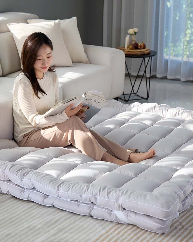 센스맘 에어볼 6cm 바닥용 토퍼 (+전용 세탁망 구성품) 솔직 후기 | 실제 배치 사진 포함 - 대표 이미지