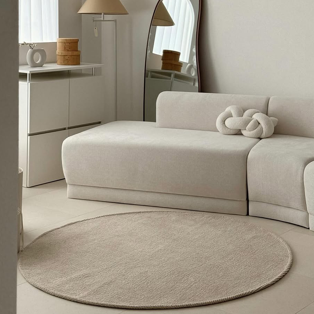 호이데코 먼지없는 보카시 사계절 물세탁 아이방 거실 대형 러그 95cm