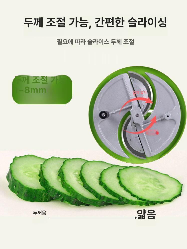 야채 절단기 무식 당근 감자 채소 슬라이서 과일 커터 주방용품 식당 요리 도구 - 상세 이미지 3