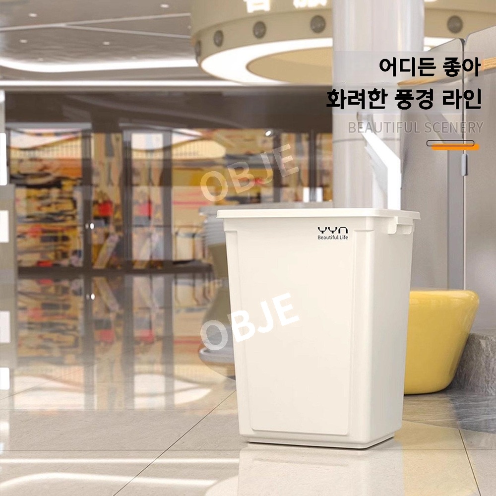 업소용쓰레기통 100L 오픈형 대용량 분리수거 종량제 사무실 카페 이미지 6