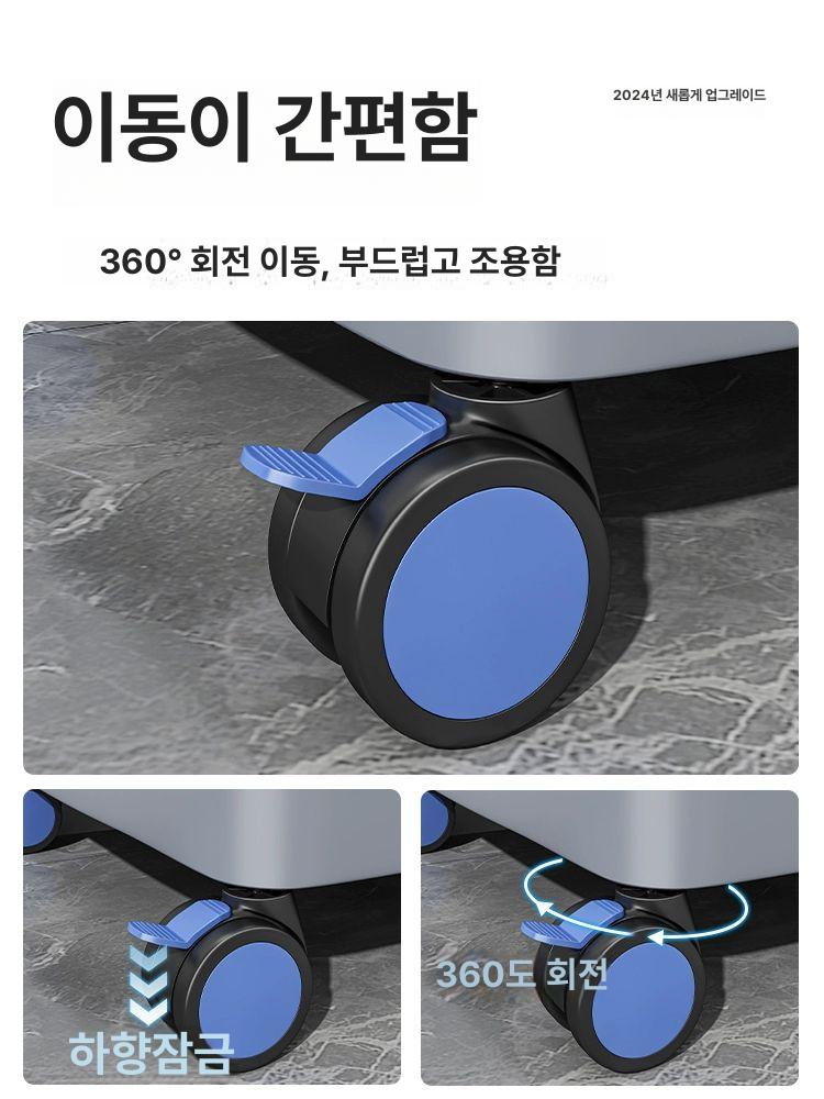 이동식 개수대 소재씽크 다용도 방바닥 청소용 검정색 그레이 고정 소형 + 전동 분무기 수도꼭지 - 상세 이미지 4