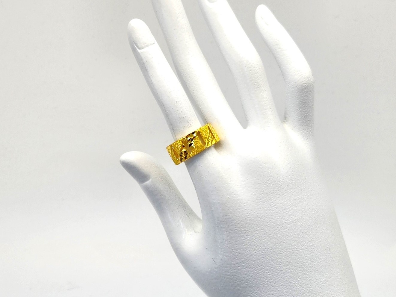 24K 순금 7.5g(2) 콤비 컷팅 반지 이미지 6