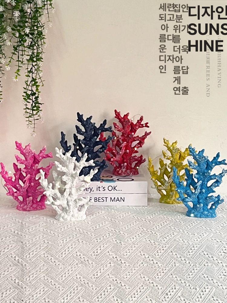 산호오브제 장식품 산호 산호초 대형 레드 촬영소품 소형 코랄 화이트 - 상세 이미지 3