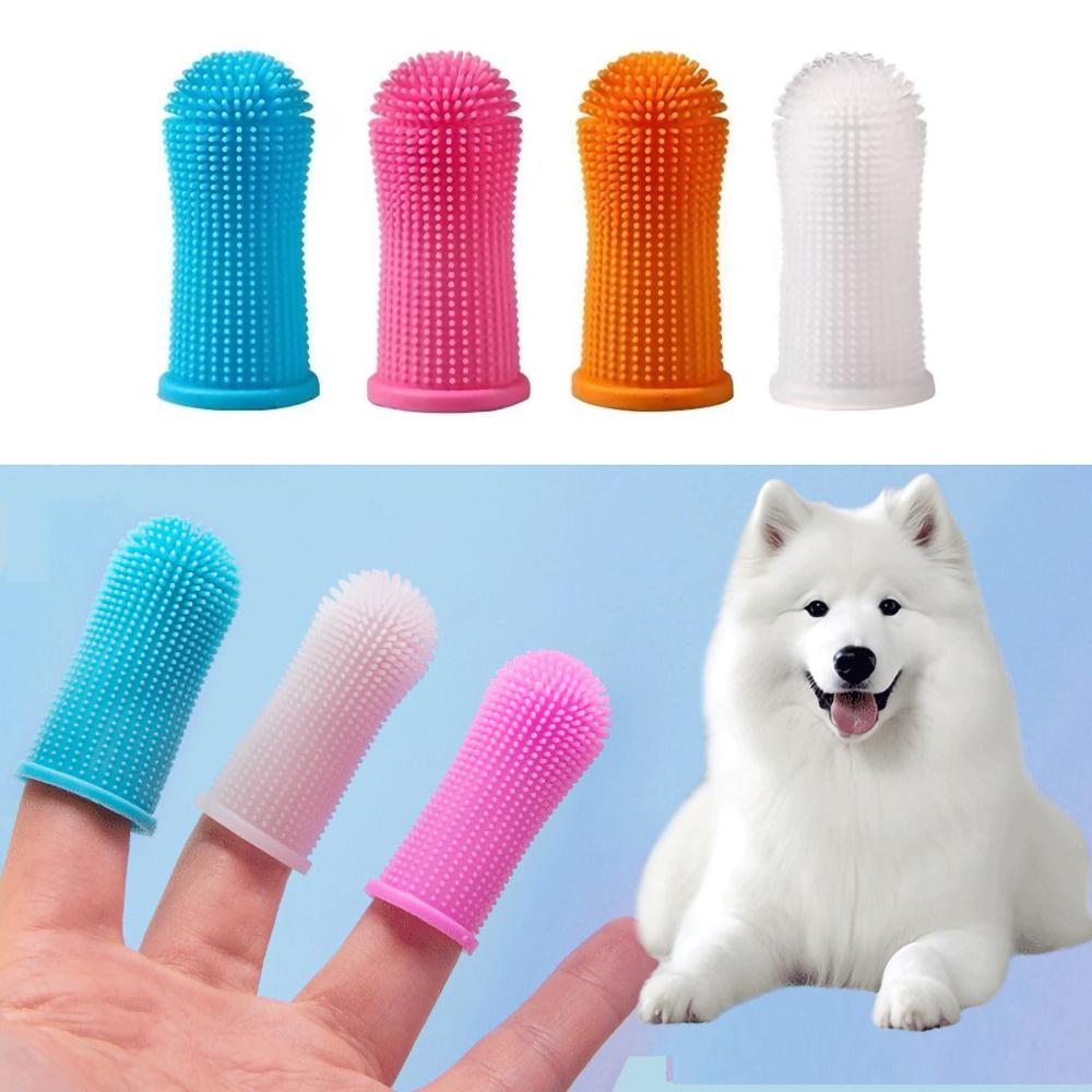 실리콘 강아지 고양이 양치 골무 손가락 칫솔 치석관리 입냄새 구강관리 - 상세 이미지 5