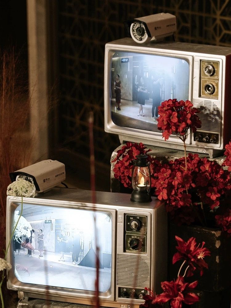 옛날tv 빈티지 티비 클래식 장식 거실 포토존 tv 촬영 흑백 카페 복고 옛날티비 - 상세 이미지 3