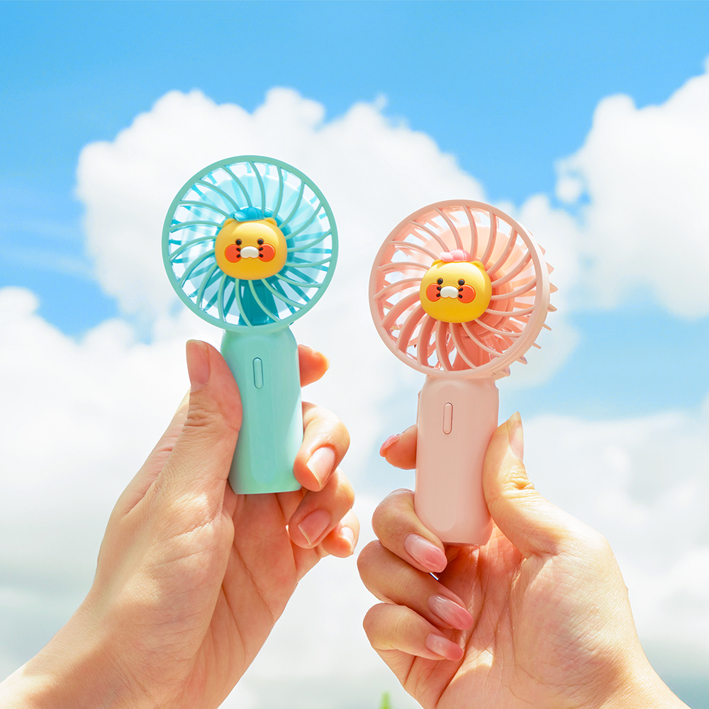 [N배송]카카오프렌즈/니니즈 포켓 휴대용 핸디 선풍기 핑크춘식이 이미지 8