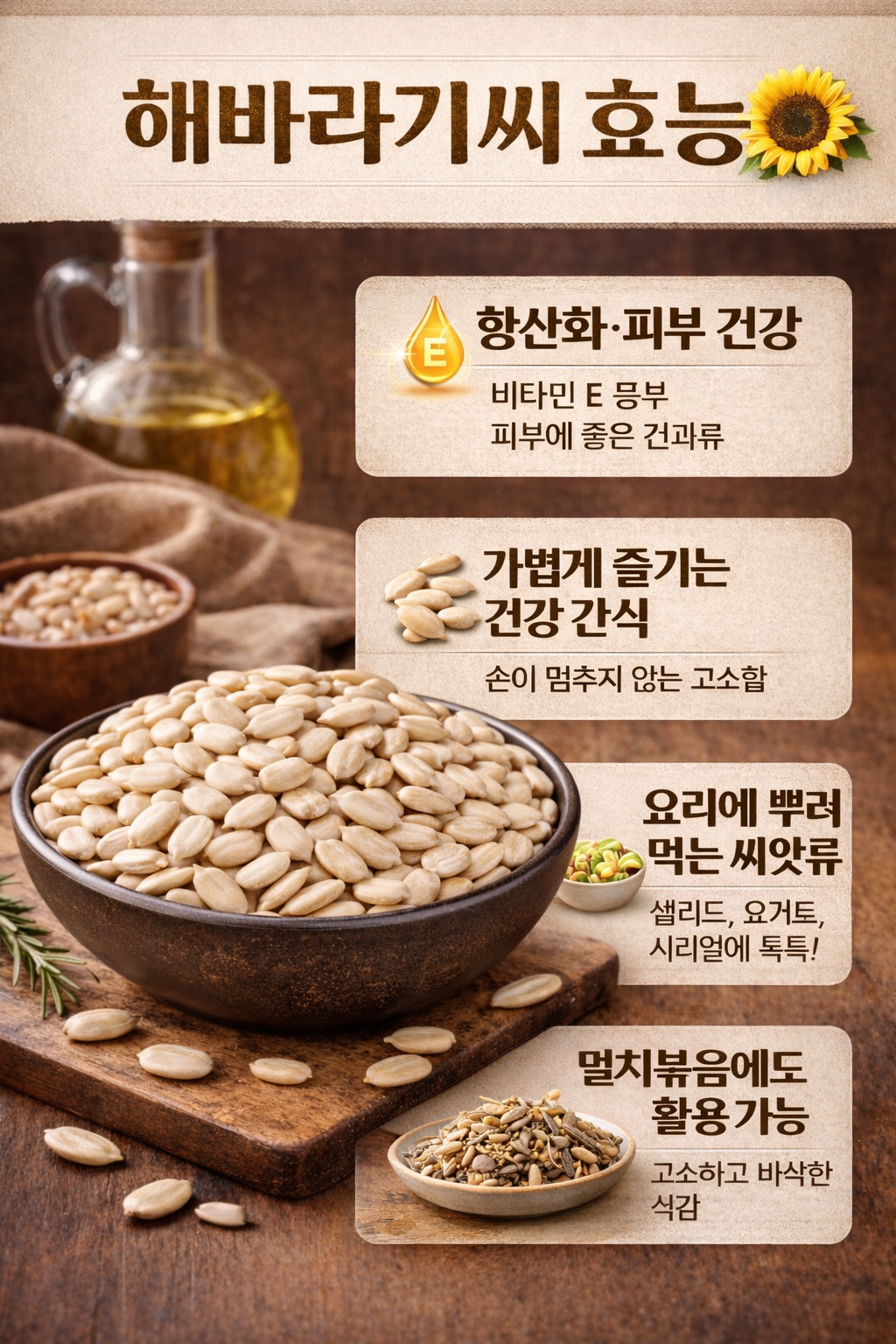 (견과류 모음)(16시이전 당일출고) (주)마름 프리미엄 견과류 하루견과 다양한 종류와 구성의 견과류 해바라기씨, 5kg, 1개 - 상세 이미지 2
