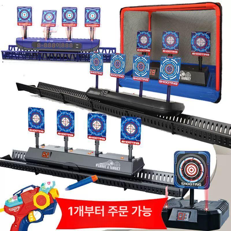 사격연습과녁 비비탄 자동 훈련 전동 1개 타겟 다단계 조절 점수판 4자리 - 상세 이미지 2