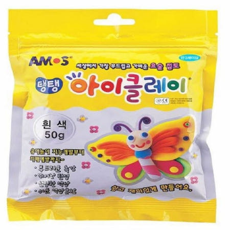 성심샵 2500 아이클레이 낱색 흰색 50g 미술 예술 화방