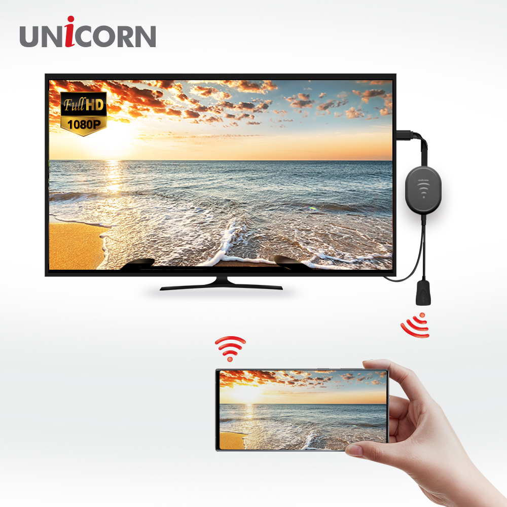 유니콘 미라캐스트 무선미러링 넷플릭스 유튜브캐스팅지원 MHL무선동글 WIFIDISPLAY T1 - 상세 이미지 4