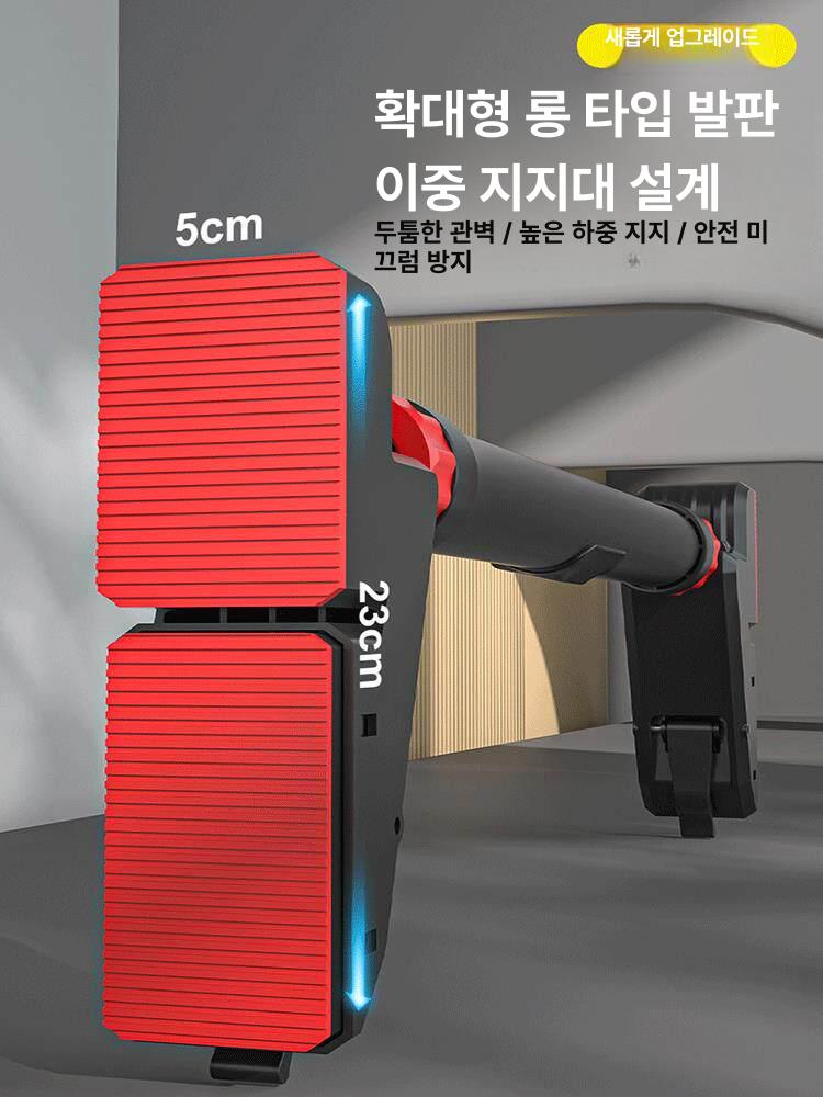 짐링 운동 체조 크로스핏 피트니스 필라테스 76-95cm 디럭스 대형 발판 풀업 링 - 상세 이미지 3