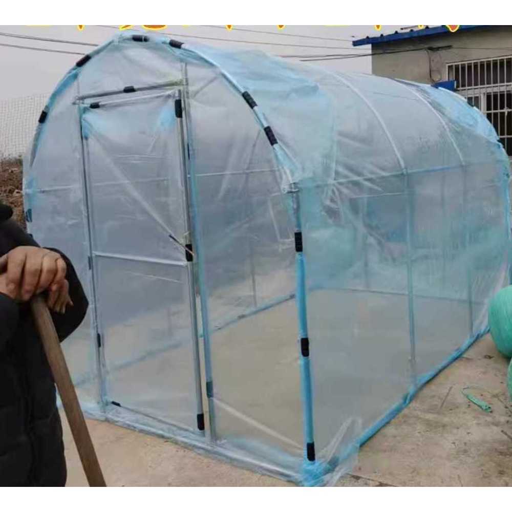 미니 온실 농막 창고 야외 셀프 조립식 텃밭 비닐하우스 2x2x2m - 상품 이미지