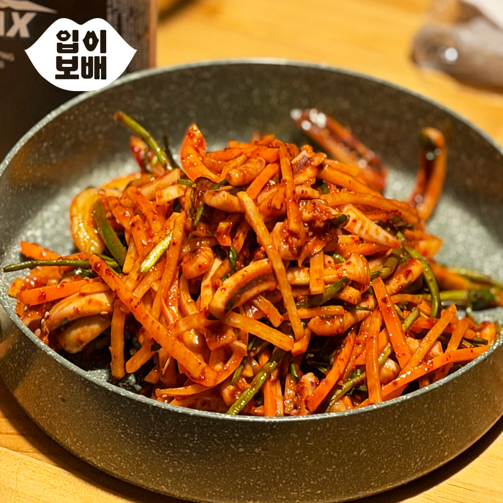 오징어초무침 캠핑 밀키트 2인분 새콤매콤 간편요리 입이보배 이미지 2