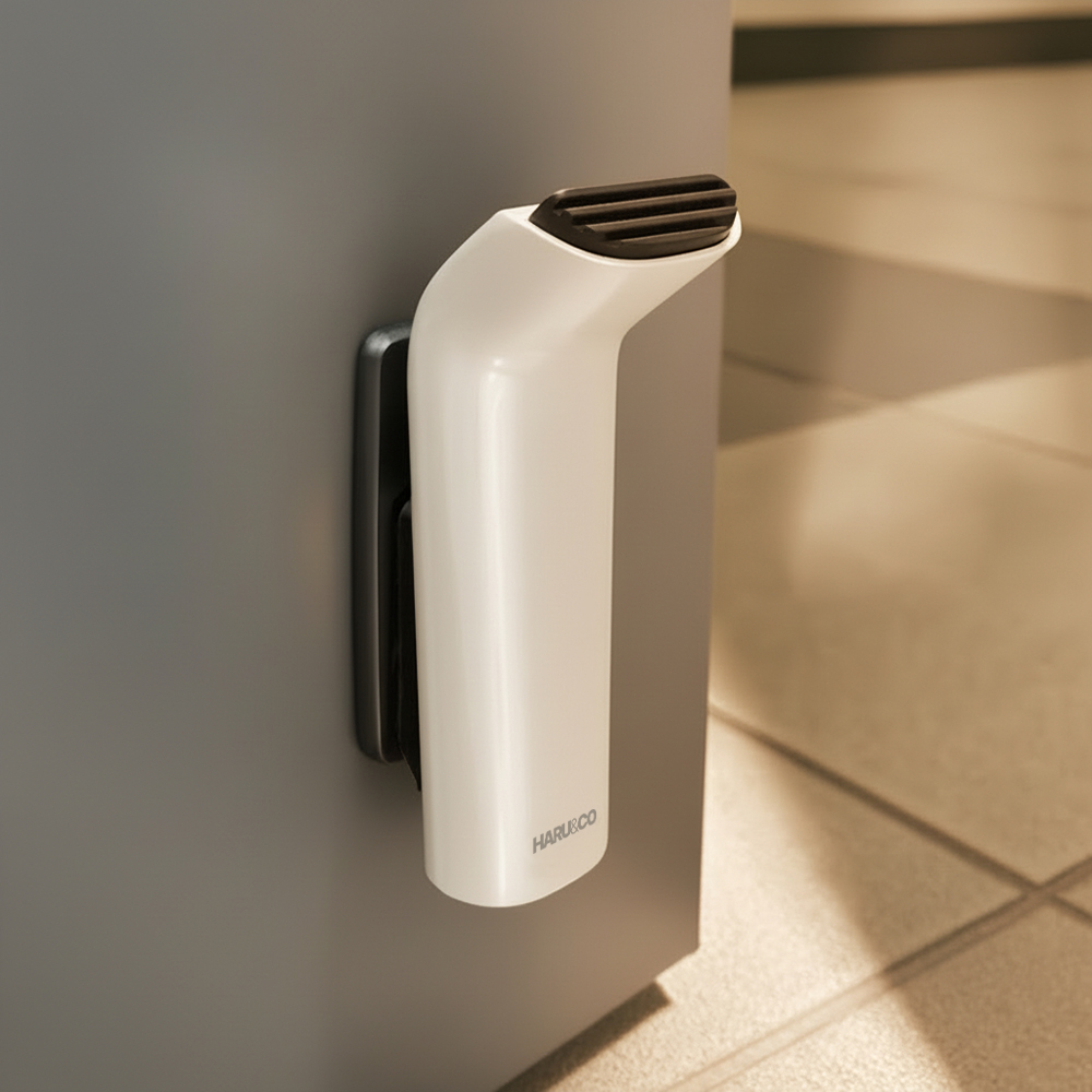 도어스토퍼 현관문 방화문 말발굽 현관 말굽 무타공 하루앤코 자석 반자동 오토폴딩 예쁜말발굽