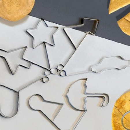 추억의 간식 만들기 전용 모양 틀 세트 설탕뽑기 놀이 도구 여러 디자인 가정용