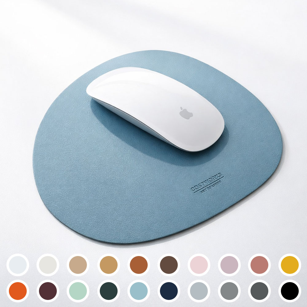 코스트웍스 가죽 마우스패드 국내생산 논슬립 노트북 미니 휴대용 소형 방수 기업 단체 제작 제품 이미지