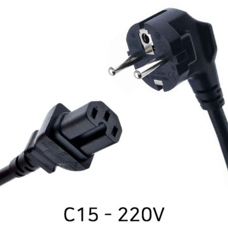 x 파워케이블 돼지코 IEC320 C15-220V 1.5sq 3C 2M