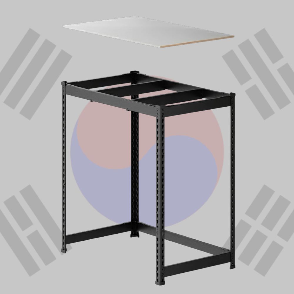 김치냉장고선반 높이 조절 1단 베이커리 진열대 1200 400 1500 mm 1단베란다 철제 앵글 120 x 40 150 원룸 편의성 좋은 여유공간 강릉원주 대학교 강원 스피드랙