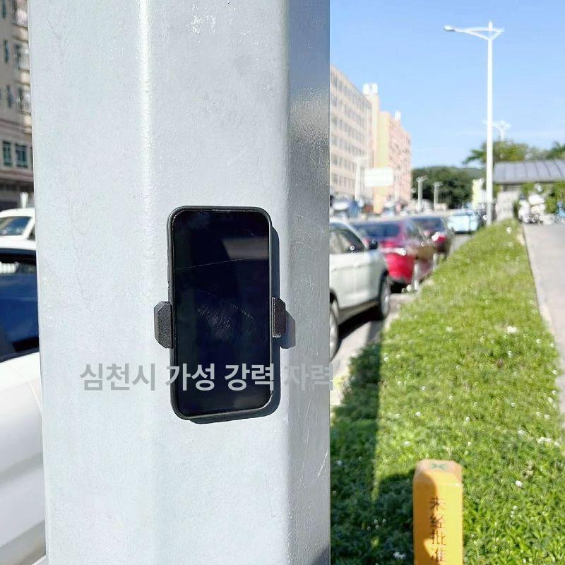 오토바이 핸드폰 거치대 자석 진동방지 마운트 스쿠터 블랙 D43 - 상세 이미지 3