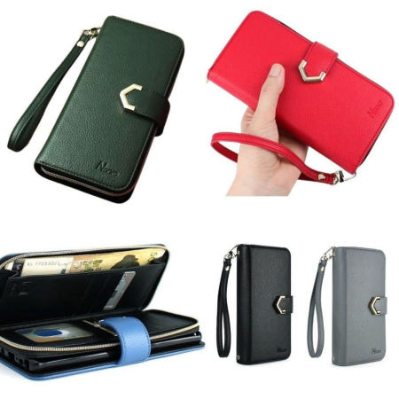 포켓 카드 지갑 가죽 지퍼 닉츄럴 갤럭시A34 5G A346