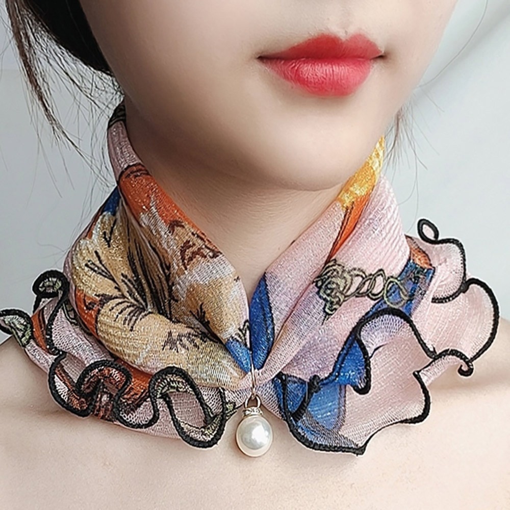 목 스카프 여름 여자 여성 패션 봄 가을 - 상품 이미지