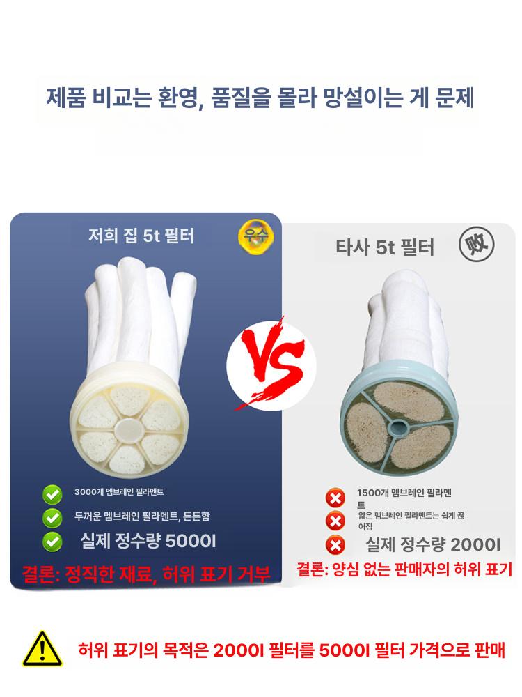 대용량 농업 지하수필터 녹물 불순물 우물 스텐 1톤-일반형 - 상세 이미지 5