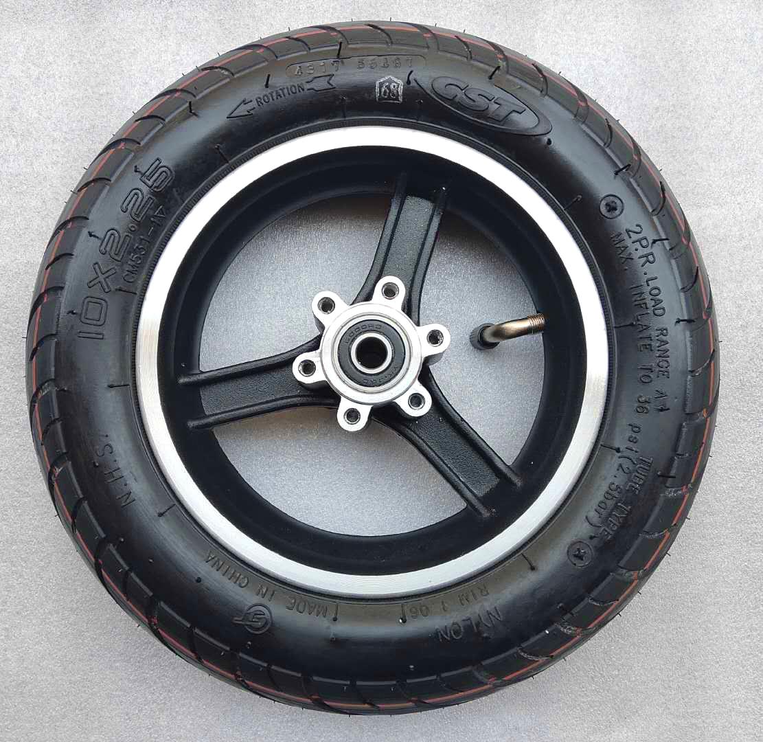 전동킥보드 튜브 타이어 폭CST 10X2.5 정신 2.25mm + 휠