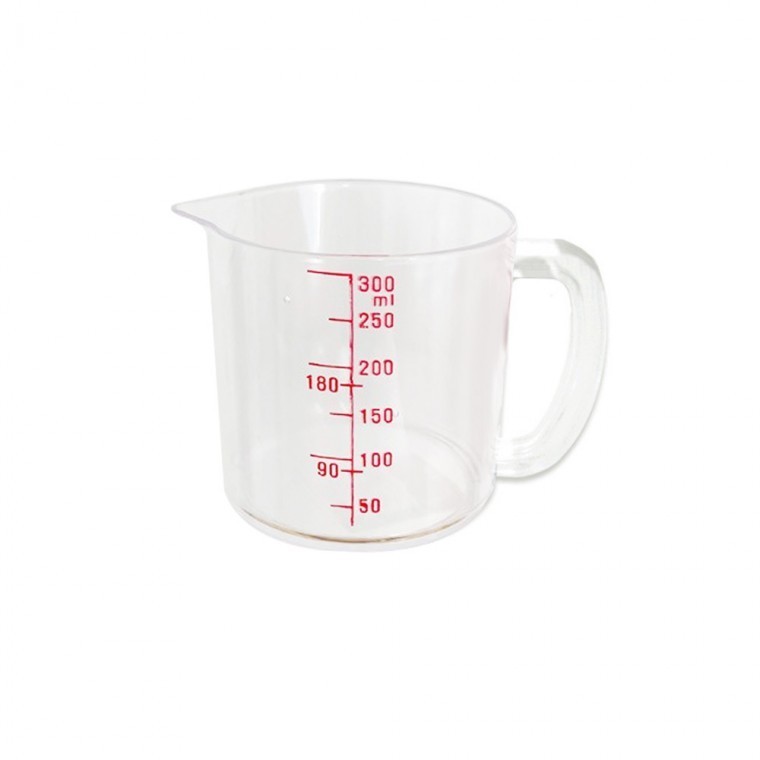 계량컵 300ml 플라스틱계량컵 눈금컵 핸들비커 - 상품 이미지