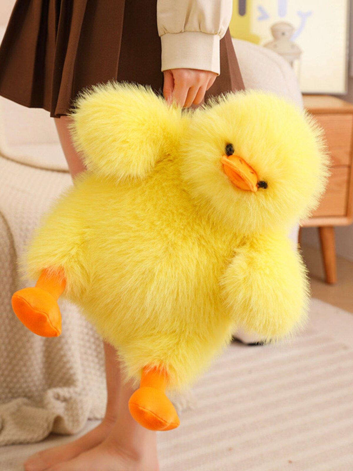 병아리 애착 안고자는 선물 침대 동물 수면 포근한 인형 노란 대왕 - 상세 이미지 2