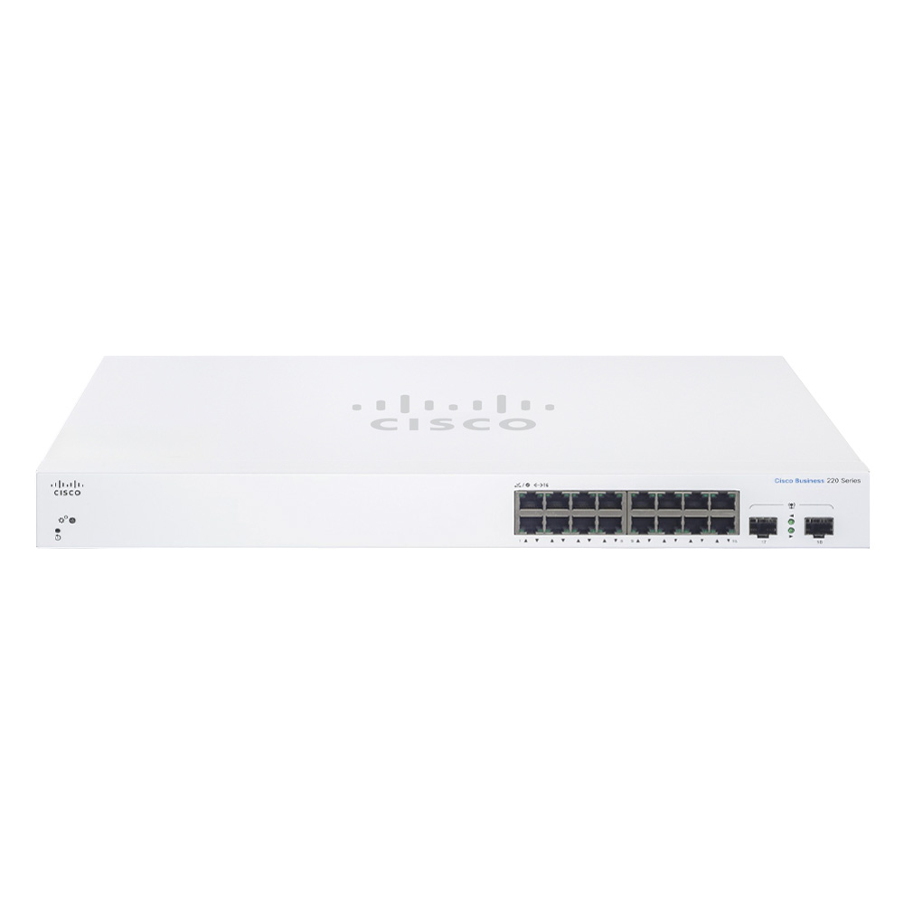시스코 CBS220-16T-2G EU 16포트 기가비트 스위치 2SFP - 상세 이미지 2