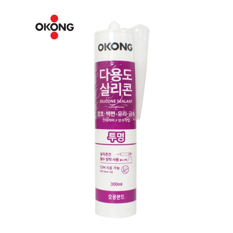 오공 다용도 실리콘 투명 보수용품 틈새 충진제 - 상품 이미지