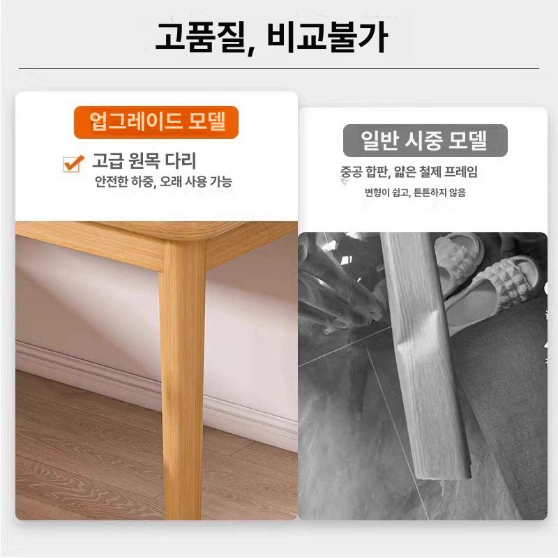 책상 가정용 원목 컴퓨터 테이블 침실 공부 거실 탁자 120x60x75cm - 상세 이미지 2